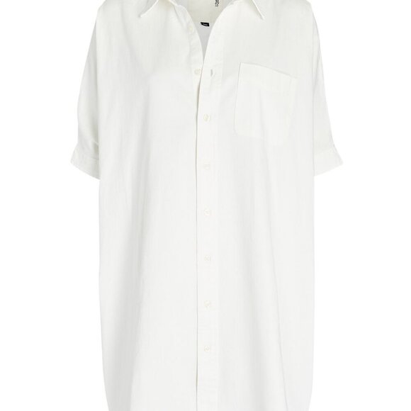 R13 Oversized Boxy Button Up Dress cotton white L - NWOT - Picture 10 of 14